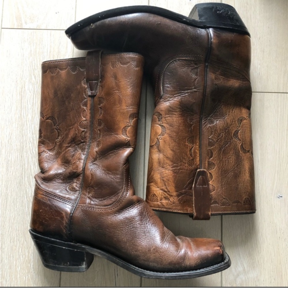 Vintage Wrangler Cowboy Boots - Picture 3 of 9